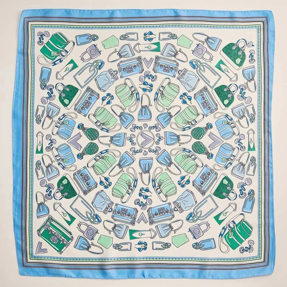 Handbag Print Scarf - BL